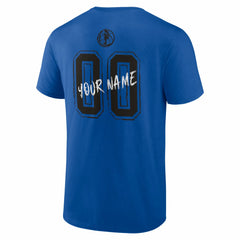 Dallas Mavericks Big & Tall Hustle Personalized Name & Number T-Shirt Blue - NBA