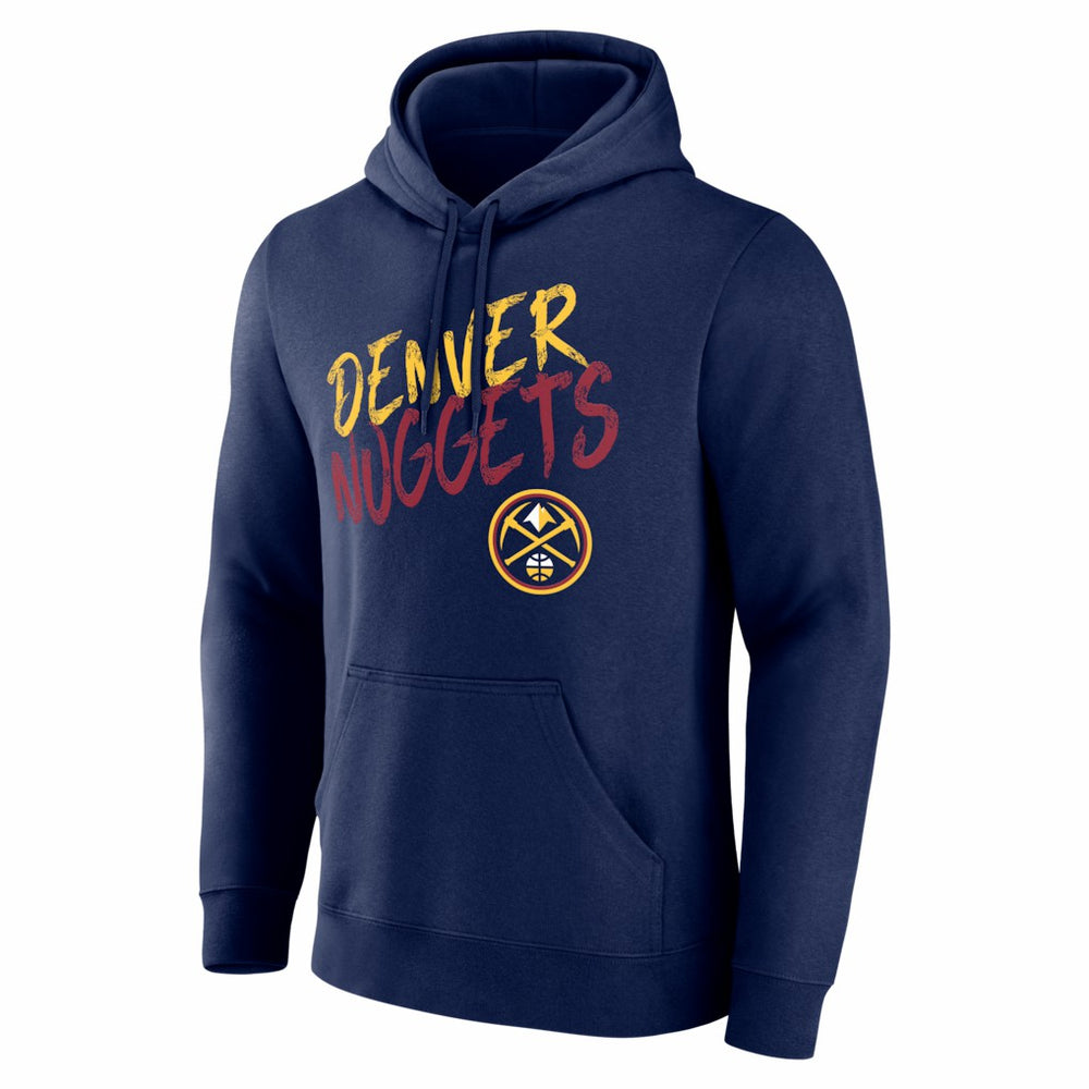 Denver Nuggets Big & Tall Hustle Personalized Name & Number Hoodie Navy - NBA
