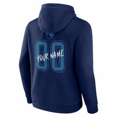 Minnesota Timberwolves Big & Tall Hustle Personalized Name & Number Hoodie Navy - NBA