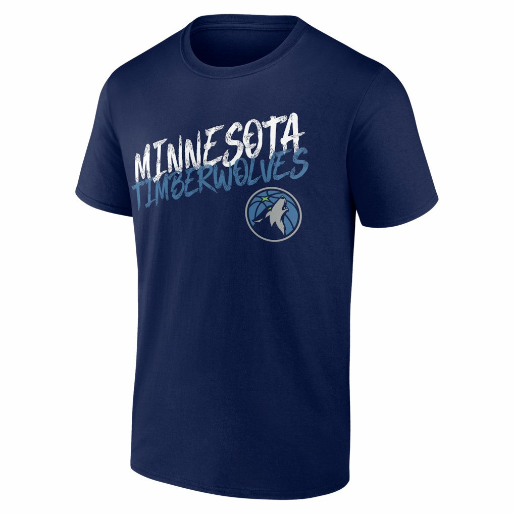Minnesota Timberwolves Big & Tall Hustle Personalized Name & Number T-Shirt Navy - NBA