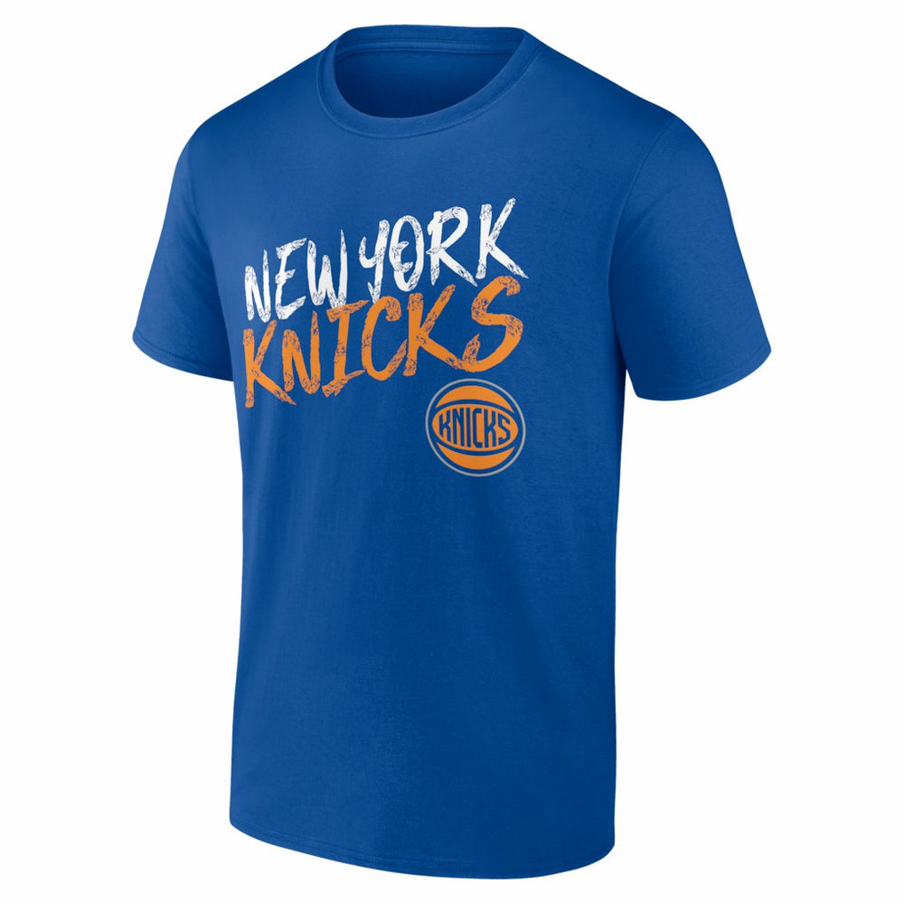 New York Knicks Big & Tall Hustle Personalized Name & Number T-Shirt Blue - NBA