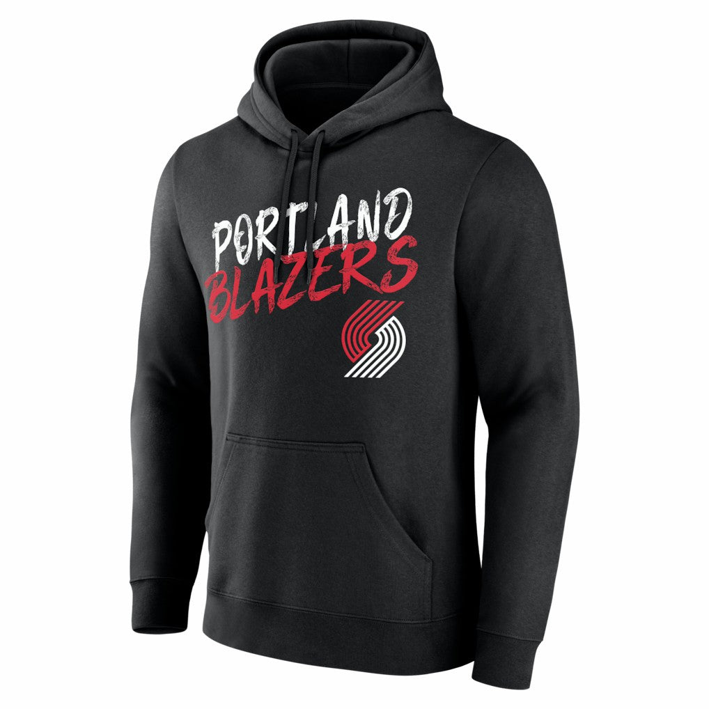 Portland Trail Blazers Big & Tall Hustle Personalized Name & Number Hoodie Black - NBA