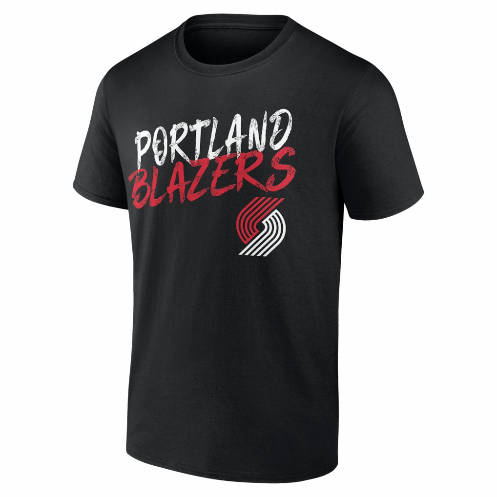 Portland Trail Blazers Big & Tall Hustle Personalized Name & Number T-Shirt Black - NBA