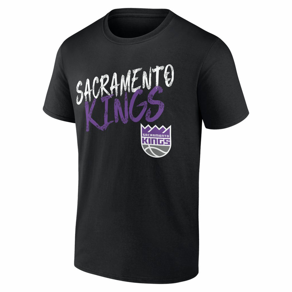 Sacramento Kings Big & Tall Hustle Personalized Name & Number T-Shirt Black - NBA