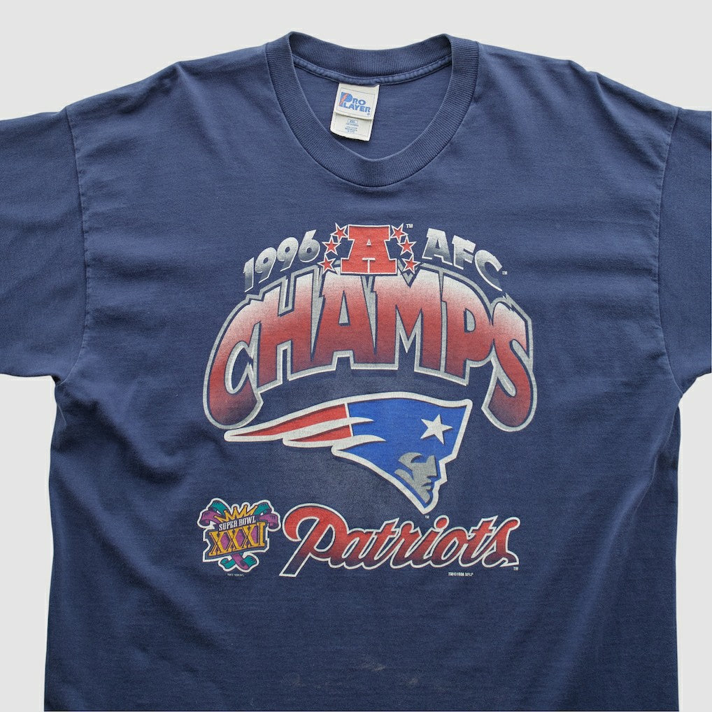 New England Patriots Pro Player 1996 T-shirt Navy Vintage | Fanatics