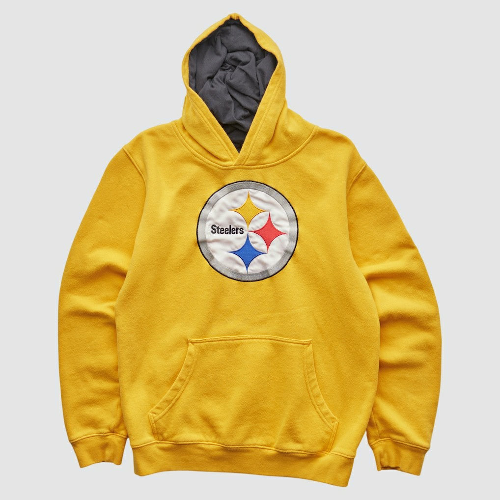 Pittsburgh Steelers NFL 2000s Hooded Pullover Sweatshirt Yellow Vintage | Fanatics