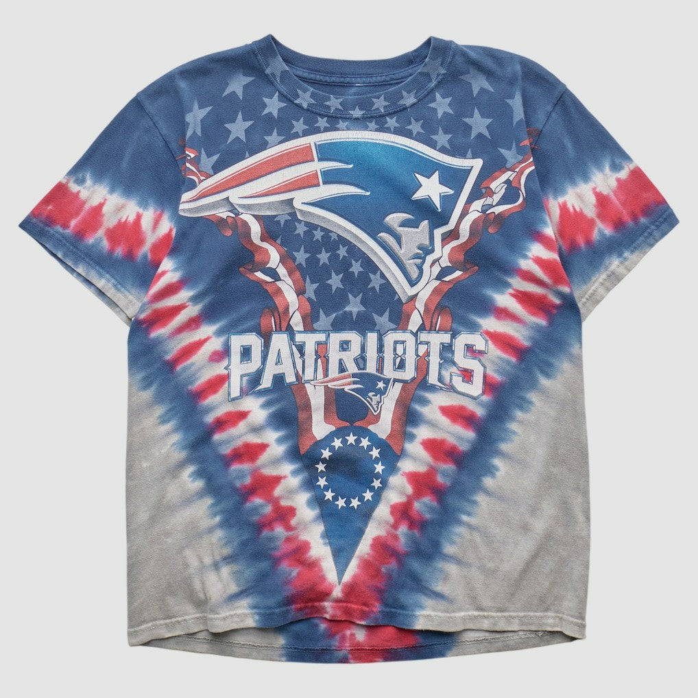 New England Patriots Majestic 2000s T-shirt Blue Vintage | Fanatics