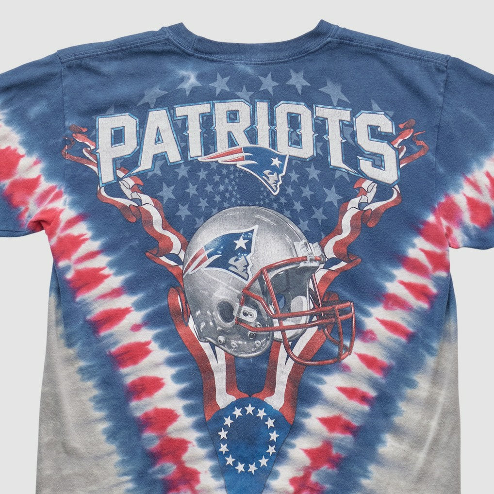 New England Patriots Majestic 2000s T-shirt Blue Vintage | Fanatics