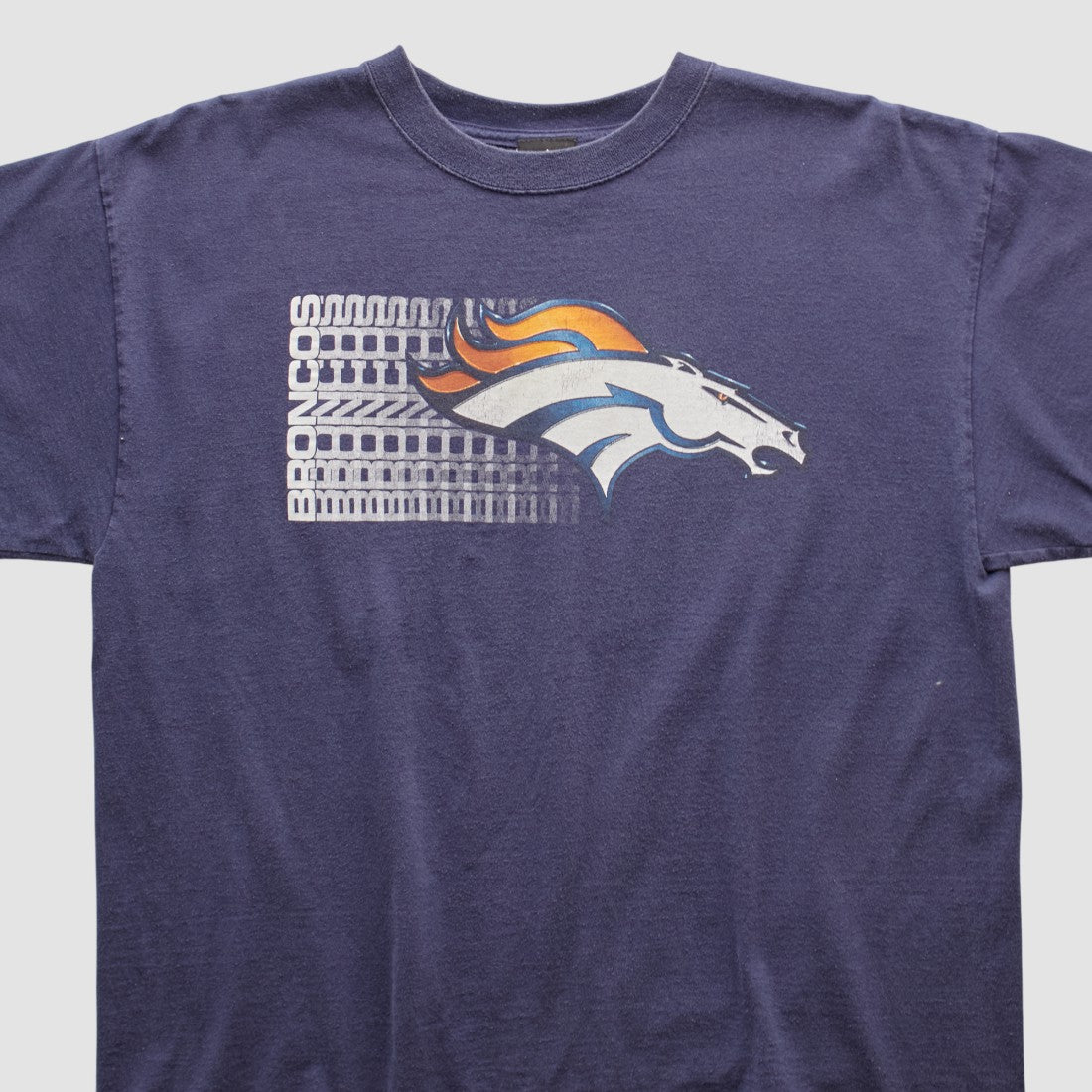 Denver Broncos NFL 2000s T-shirt Navy Vintage | Fanatics