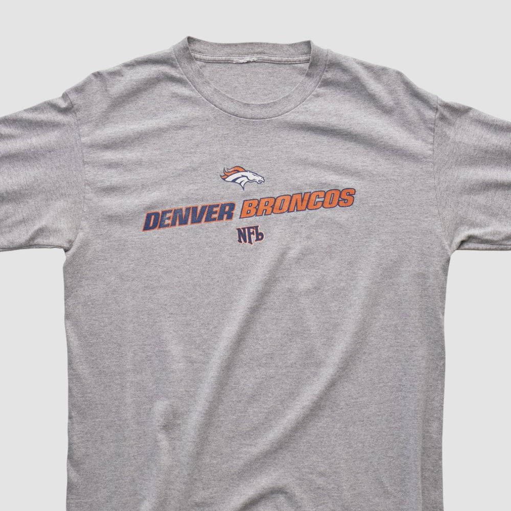 Denver Broncos 2000s Long Sleeve T-shirt Heather Gray Vintage | Fanatics