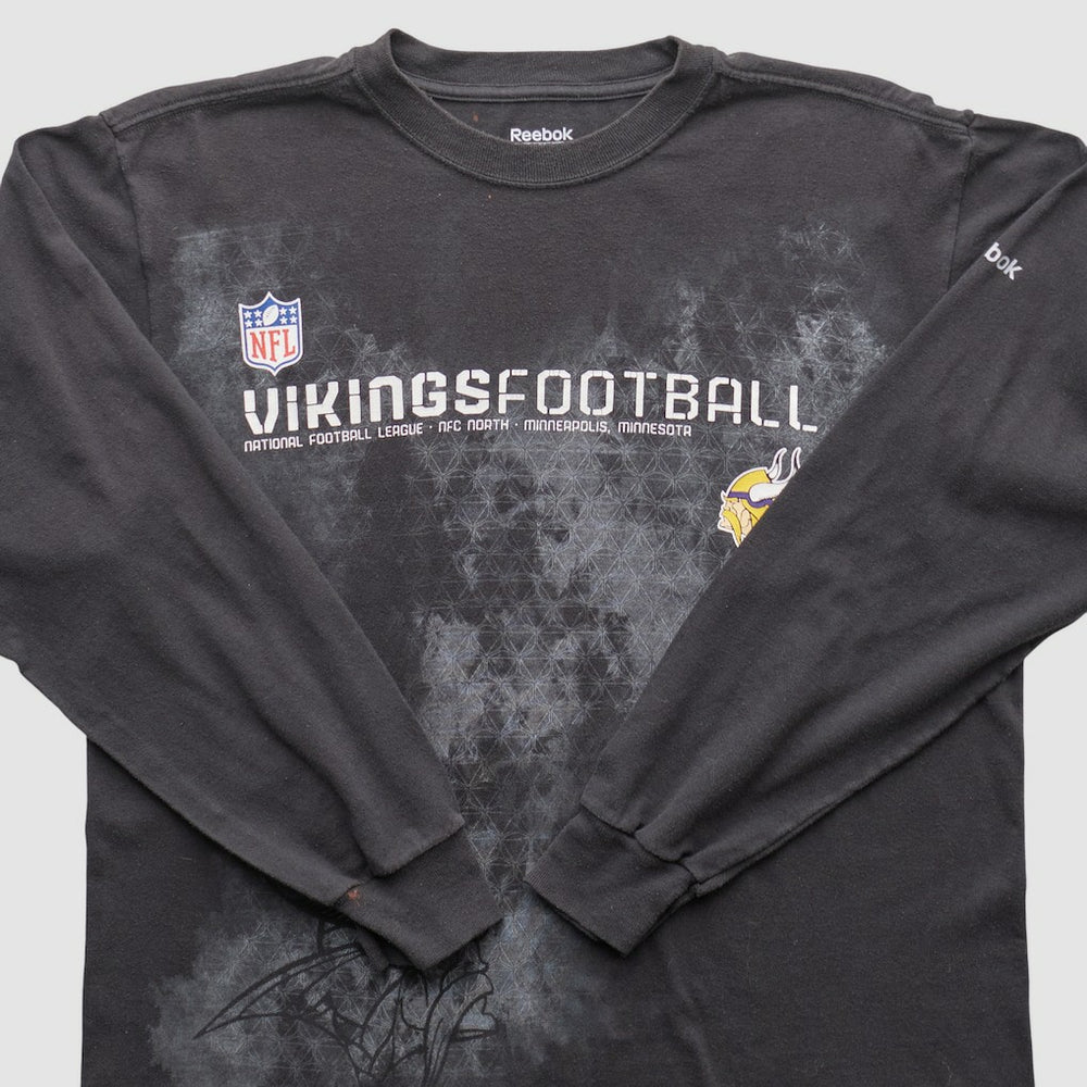 Minnesota Vikings Reebok 2000s Long Sleeve T-shirt Black Vintage | Fanatics