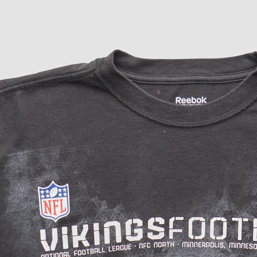 Minnesota Vikings Reebok 2000s Long Sleeve T-shirt Black Vintage | Fanatics