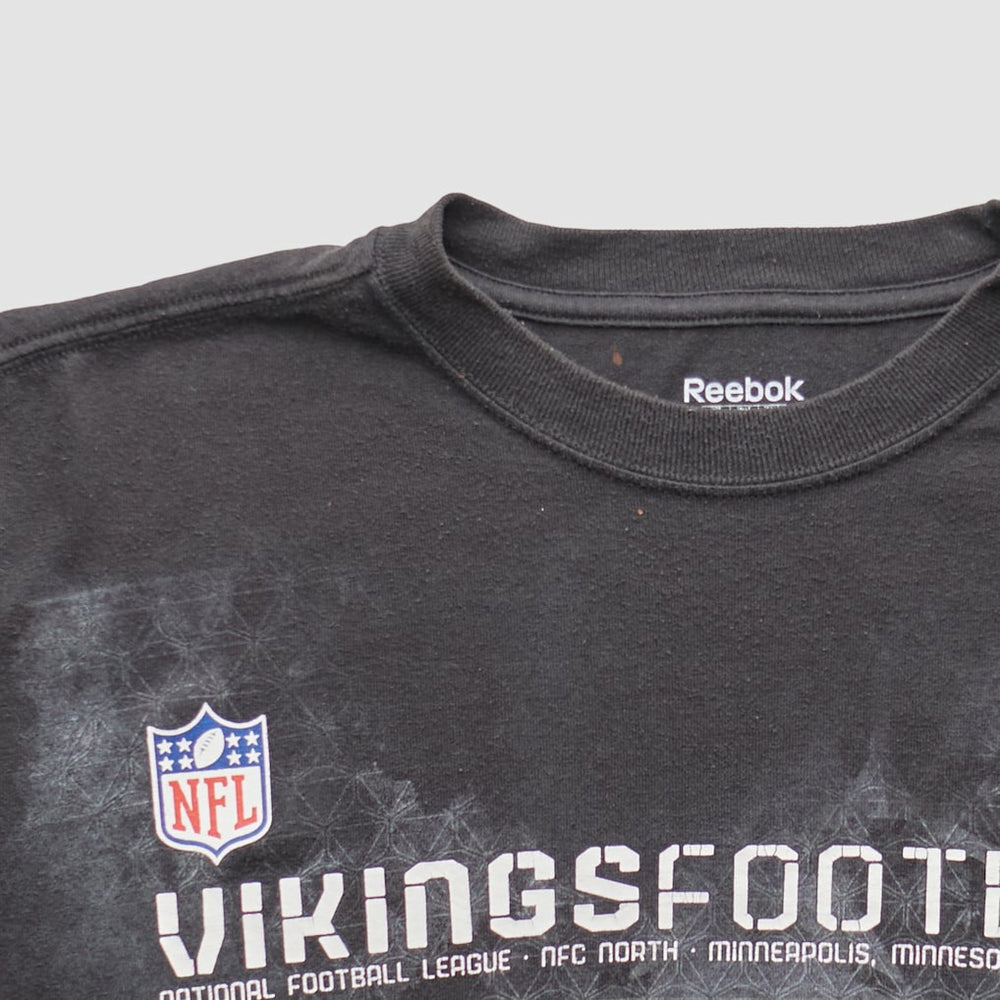 Minnesota Vikings Reebok 2000s Long Sleeve T-shirt Black Vintage | Fanatics