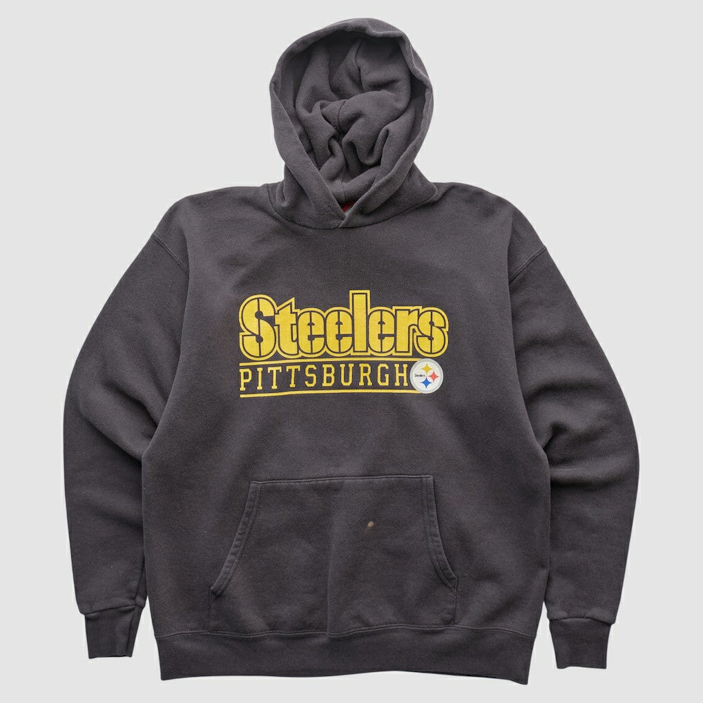 Pittsburgh Steelers NFL 2000s Hooded Pullover Sweatshirt Charcoal Vintage | Fanatics