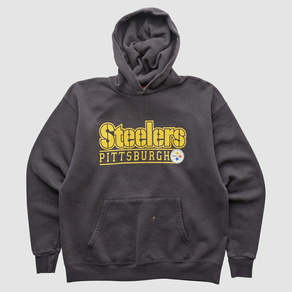 Pittsburgh Steelers NFL 2000s Hooded Pullover Sweatshirt Charcoal Vintage | Fanatics
