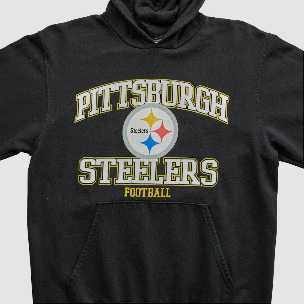 Pittsburgh Steelers NFL 2000s Hooded Pullover Sweatshirt Black Vintage | Fanatics