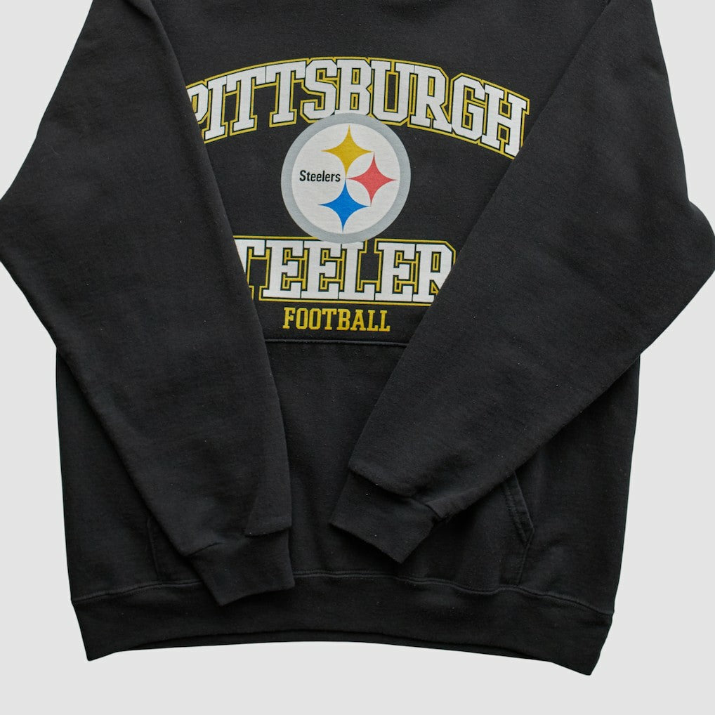 Pittsburgh Steelers NFL 2000s Hooded Pullover Sweatshirt Black Vintage | Fanatics