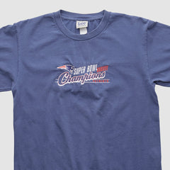 New England Patriots Lee Apparel 2000s T-shirt Blue Vintage | Fanatics