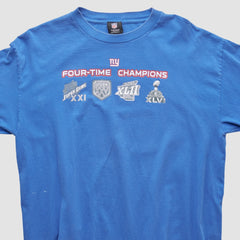 New York Giants NFL 2010s Long Sleeve T-shirt Blue Vintage | Fanatics