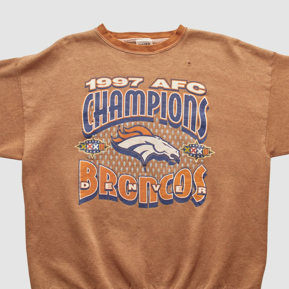 Denver Broncos Tultex 1997 Pullover Sweatshirt Brown Vintage | Fanatics