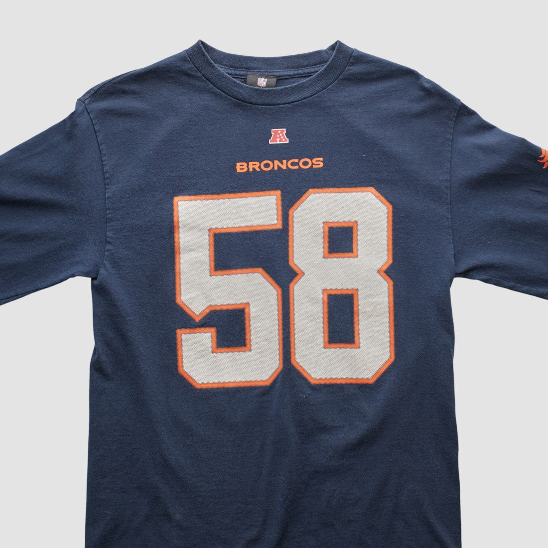 Denver Broncos NFL 2010s Long Sleeve T-shirt Navy Vintage | Fanatics
