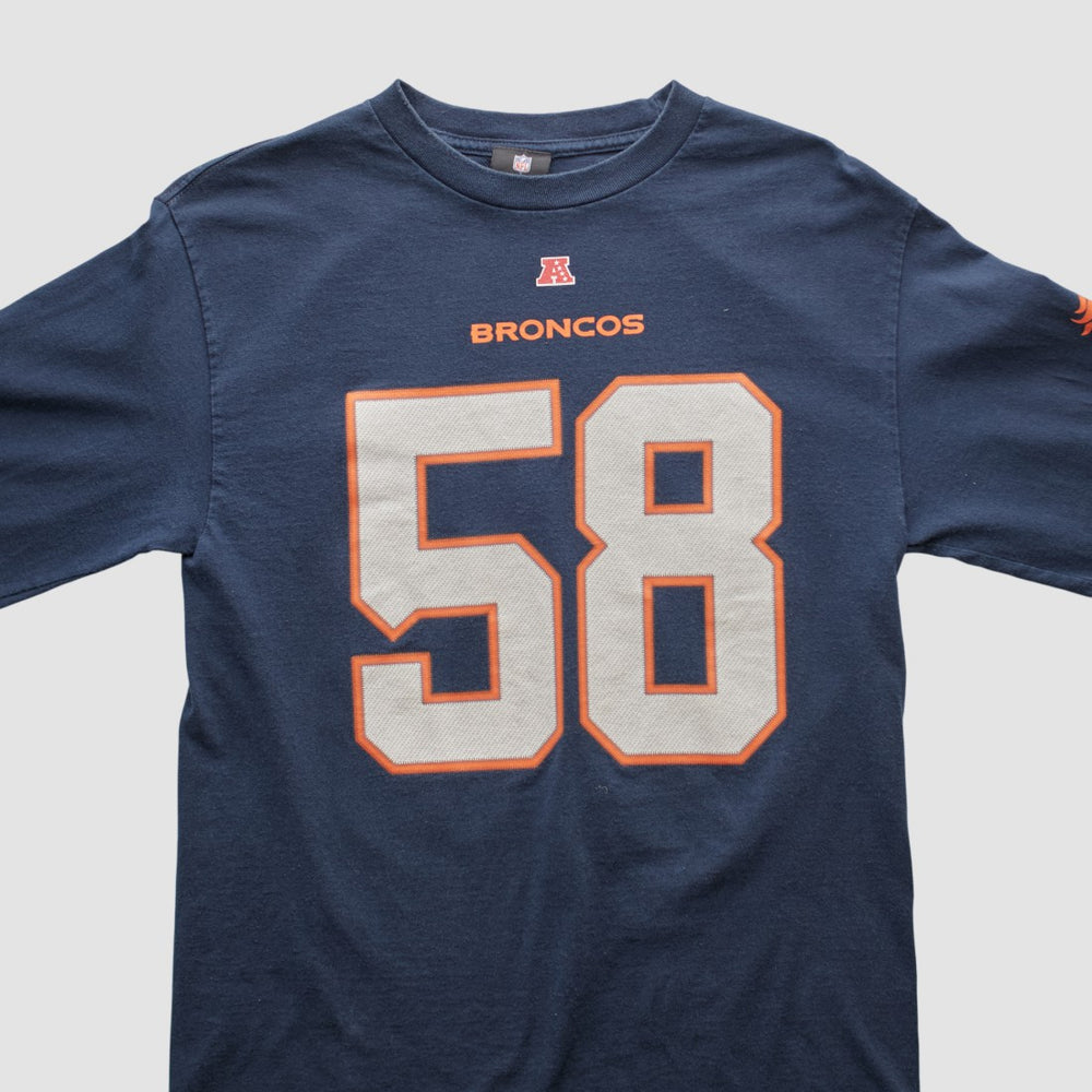 Denver Broncos NFL 2010s Long Sleeve T-shirt Navy Vintage | Fanatics