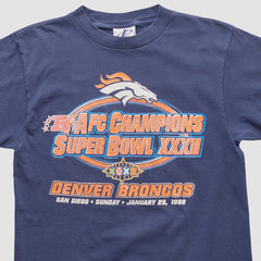 Denver Broncos Logo Athletic 1998 T-shirt Navy Vintage | Fanatics