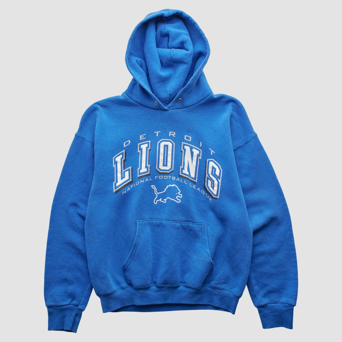 Detroit Lions 2000s Hooded Pullover Sweatshirt Blue Vintage | Fanatics
