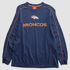 Denver Broncos NFL 2000s Long Sleeve T-shirt Navy Vintage | Fanatics