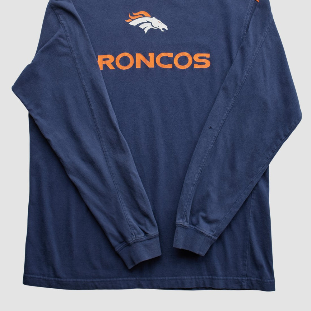 Denver Broncos NFL 2000s Long Sleeve T-shirt Navy Vintage | Fanatics