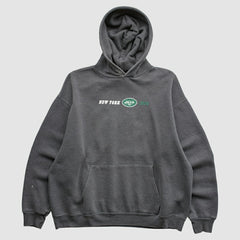 New York Jets Team Edition Apparel 2000s Hooded Pullover Sweatshirt Charcoal Vintage | Fanatics