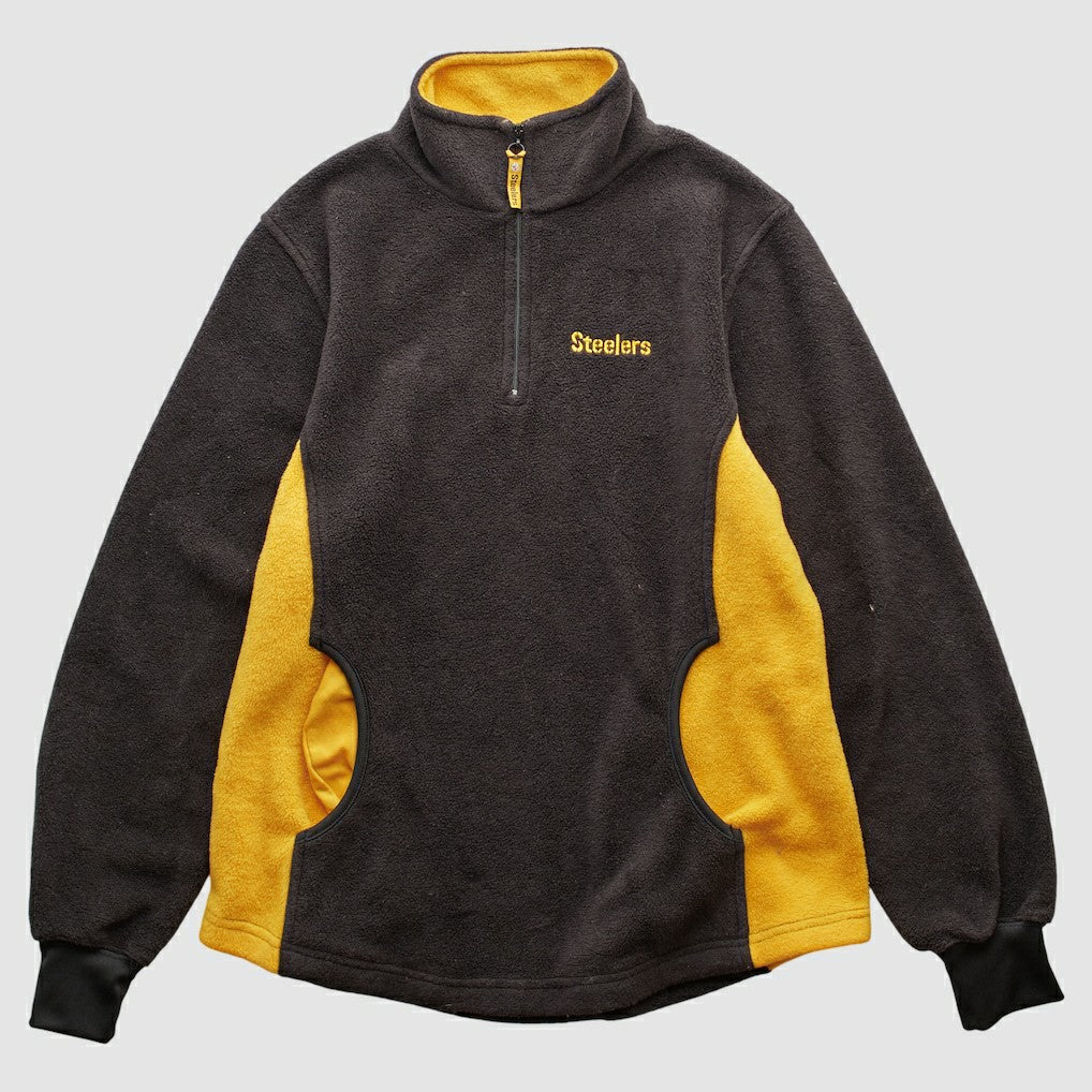 Pittsburgh Steelers NFL 2000s 1/4 Zip Sweatshirt Black Vintage | Fanatics