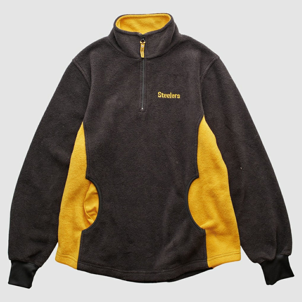 Pittsburgh Steelers NFL 2000s 1/4 Zip Sweatshirt Black Vintage | Fanatics