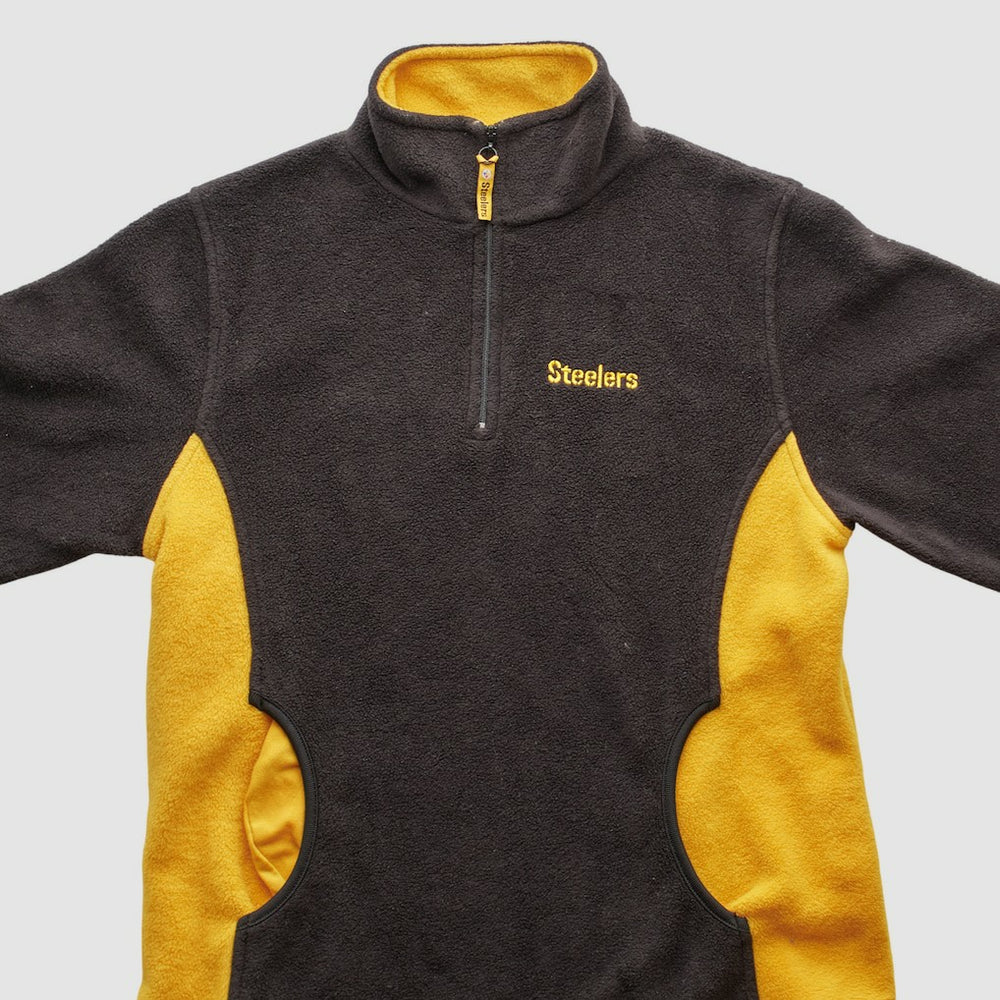 Pittsburgh Steelers NFL 2000s 1/4 Zip Sweatshirt Black Vintage | Fanatics
