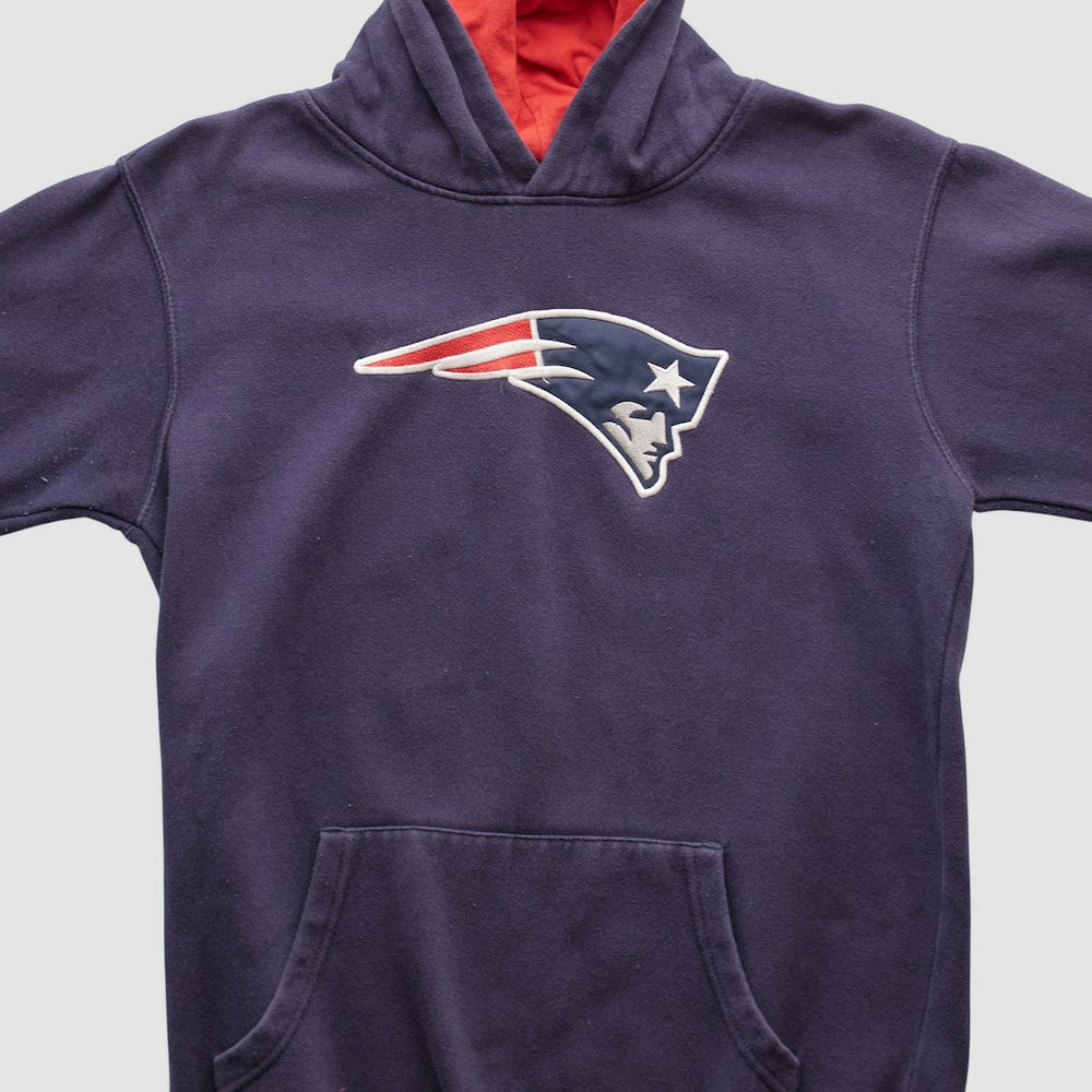New England Patriots NFL 2000s Hooded Pullover Sweatshirt Navy Vintage | Fanatics
