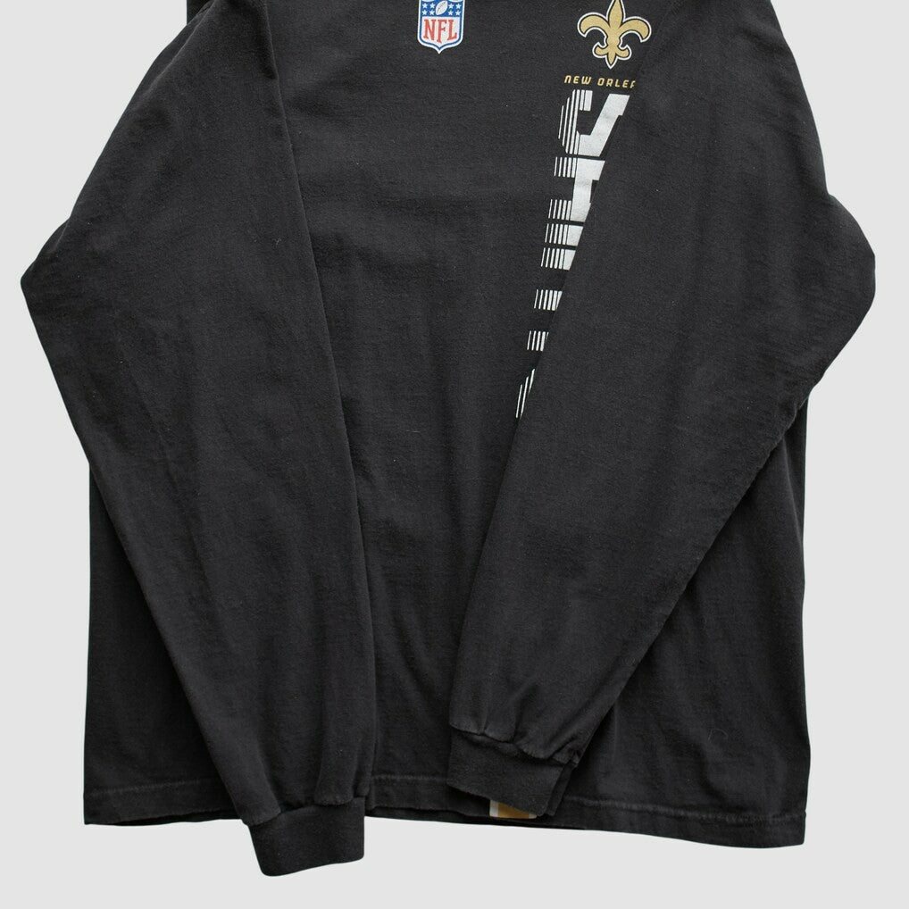 New Orleans Saints Reebok 2000s Long Sleeve T-shirt Black Vintage | Fanatics