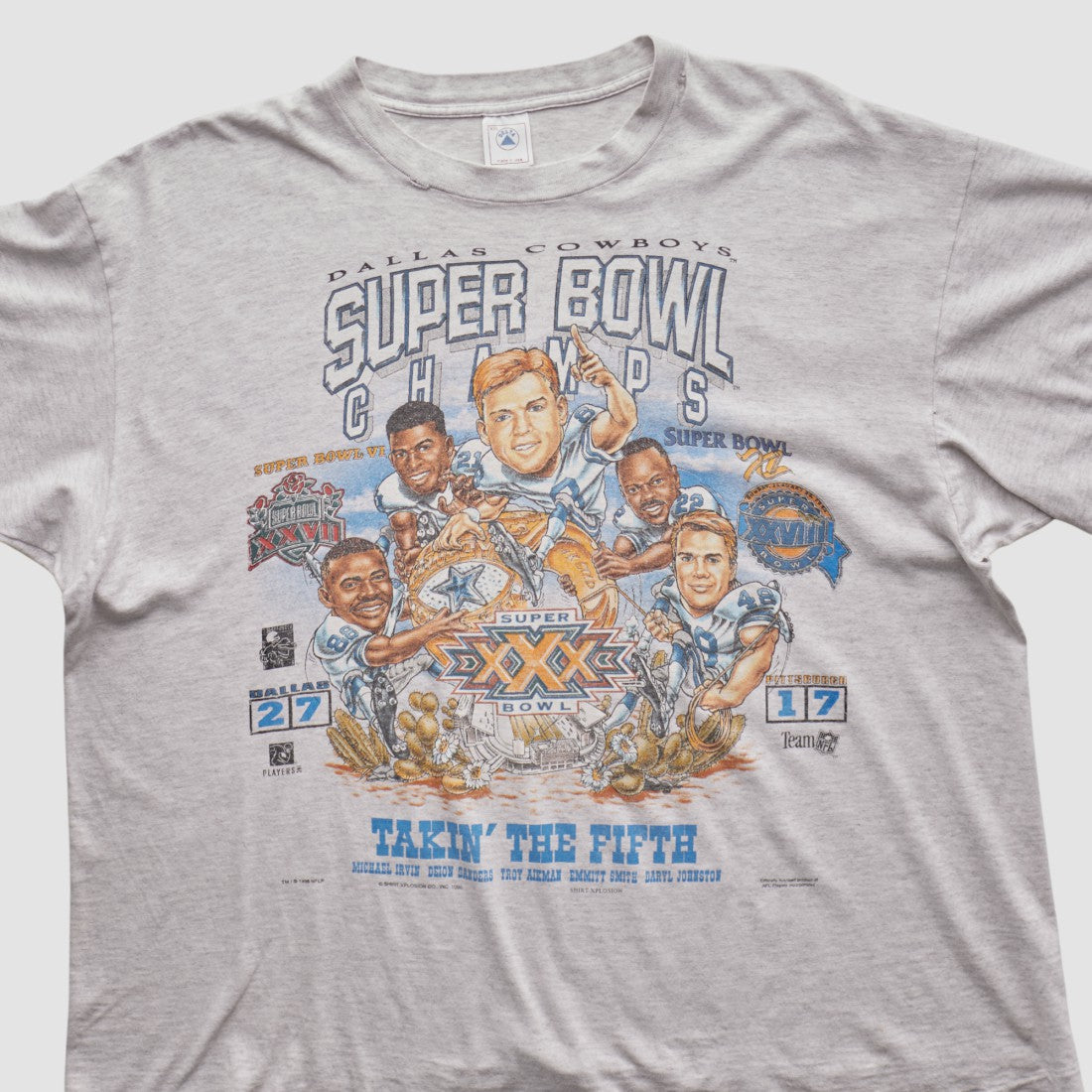 Dallas Cowboys Delta 1996 T-shirt Heather Gray Vintage | Fanatics