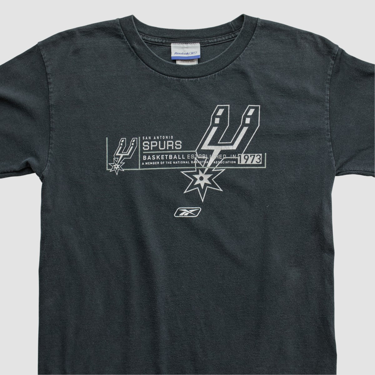 San Antonio Spurs Reebok 2000s Long Sleeve T-shirt Black Vintage - NBA