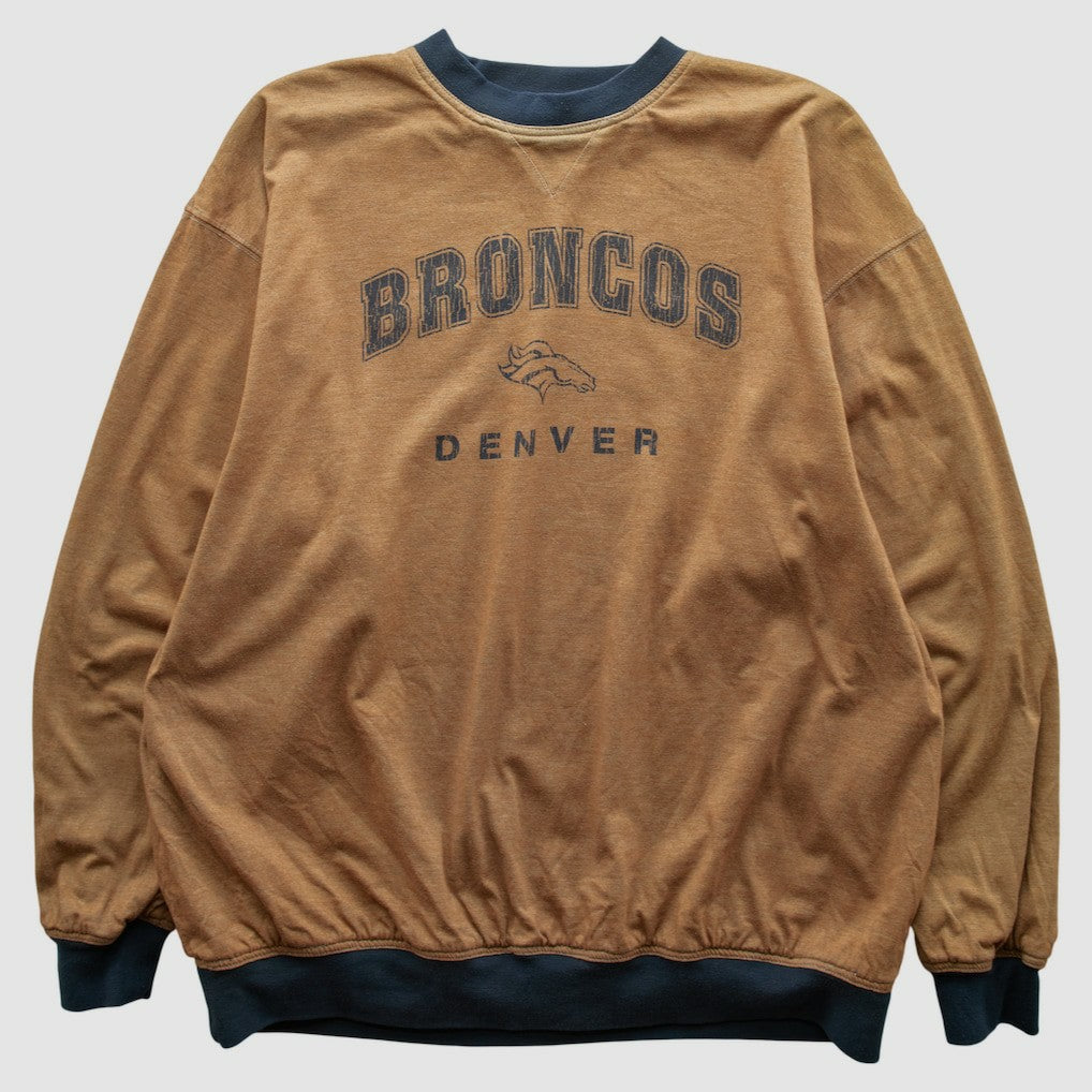 Denver Broncos 2000s Pullover Sweatshirt Tan Vintage | Fanatics