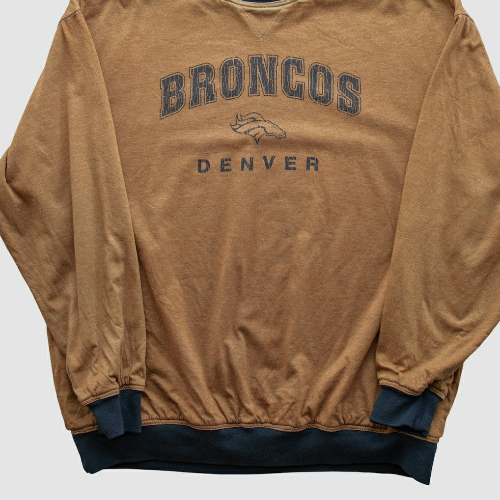 Denver Broncos 2000s Pullover Sweatshirt Tan Vintage | Fanatics