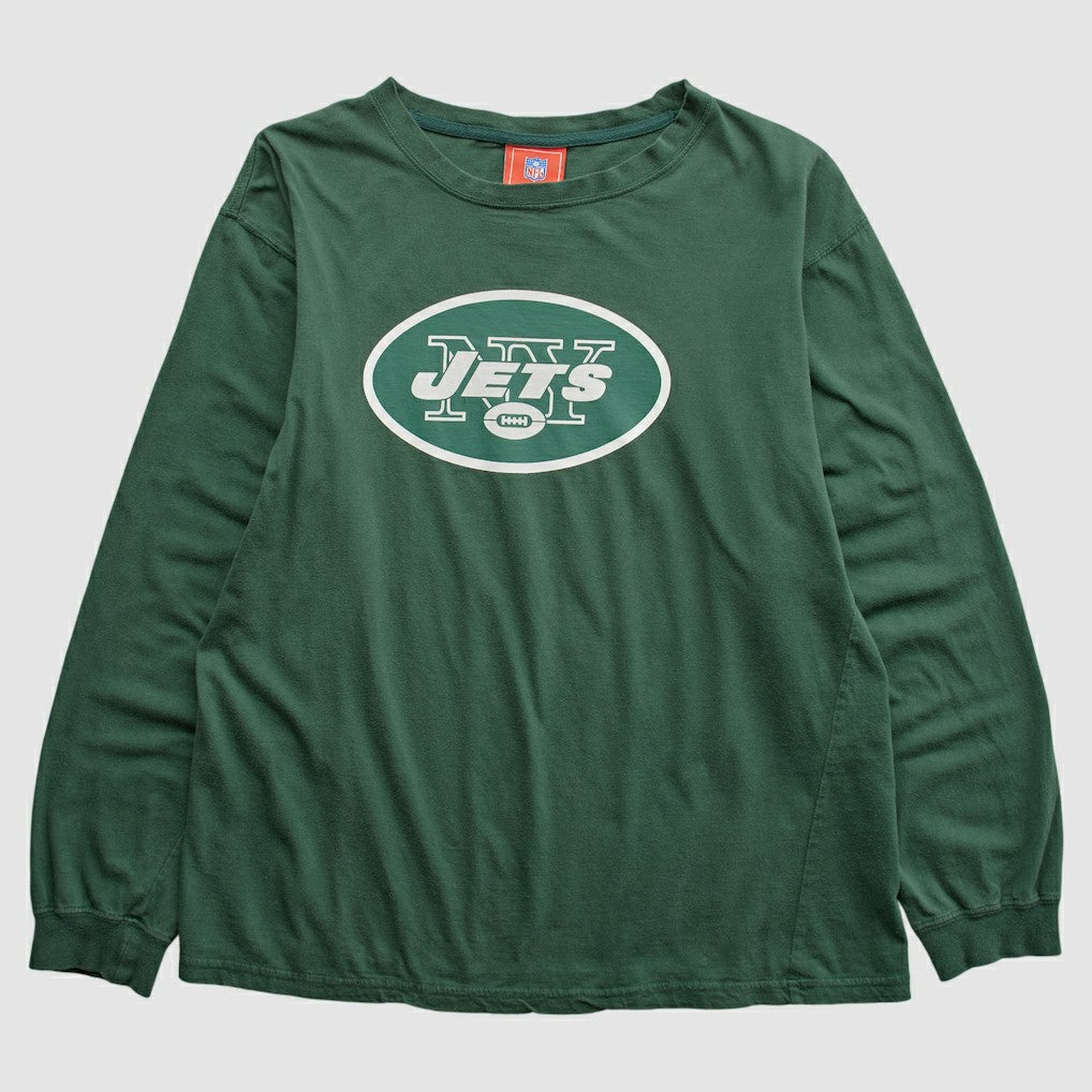New York Jets NFL 2000s Long Sleeve T-shirt Green Vintage | Fanatics