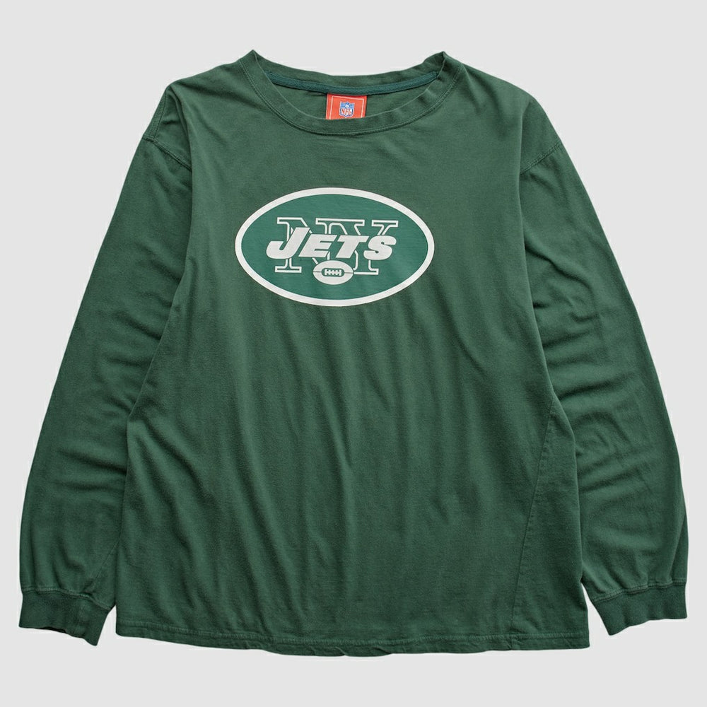 New York Jets NFL 2000s Long Sleeve T-shirt Green Vintage | Fanatics
