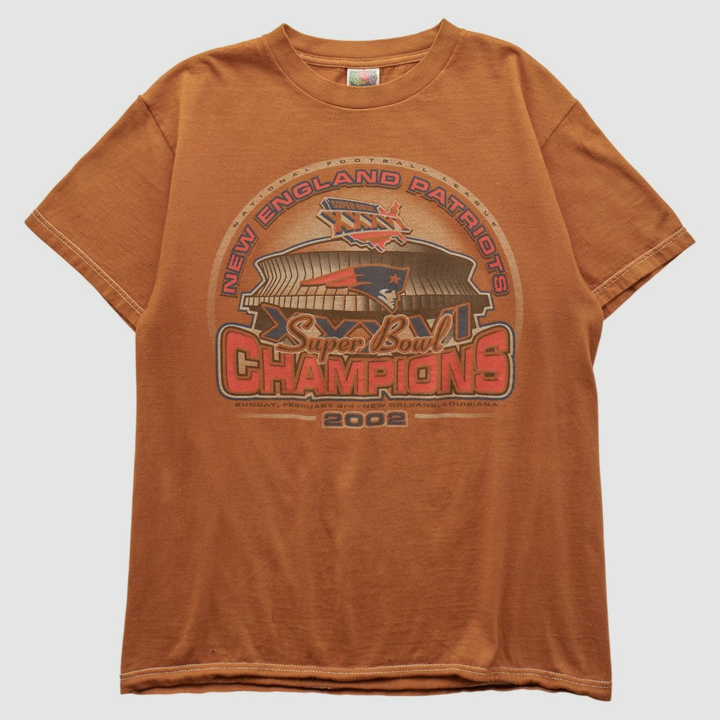 New England Patriots 2002 T-shirt Orange Vintage | Fanatics