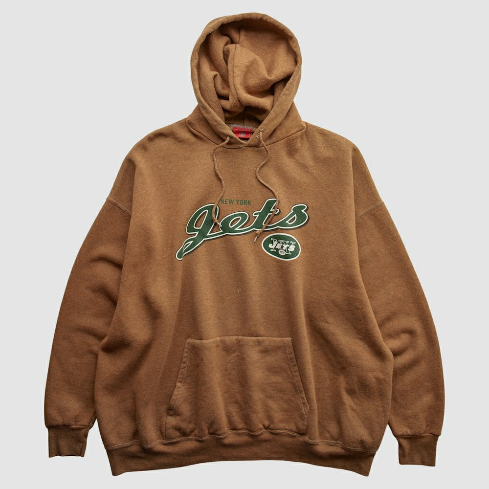 New York Jets NFL 2000s Hooded Pullover Sweatshirt Brown Vintage | Fanatics