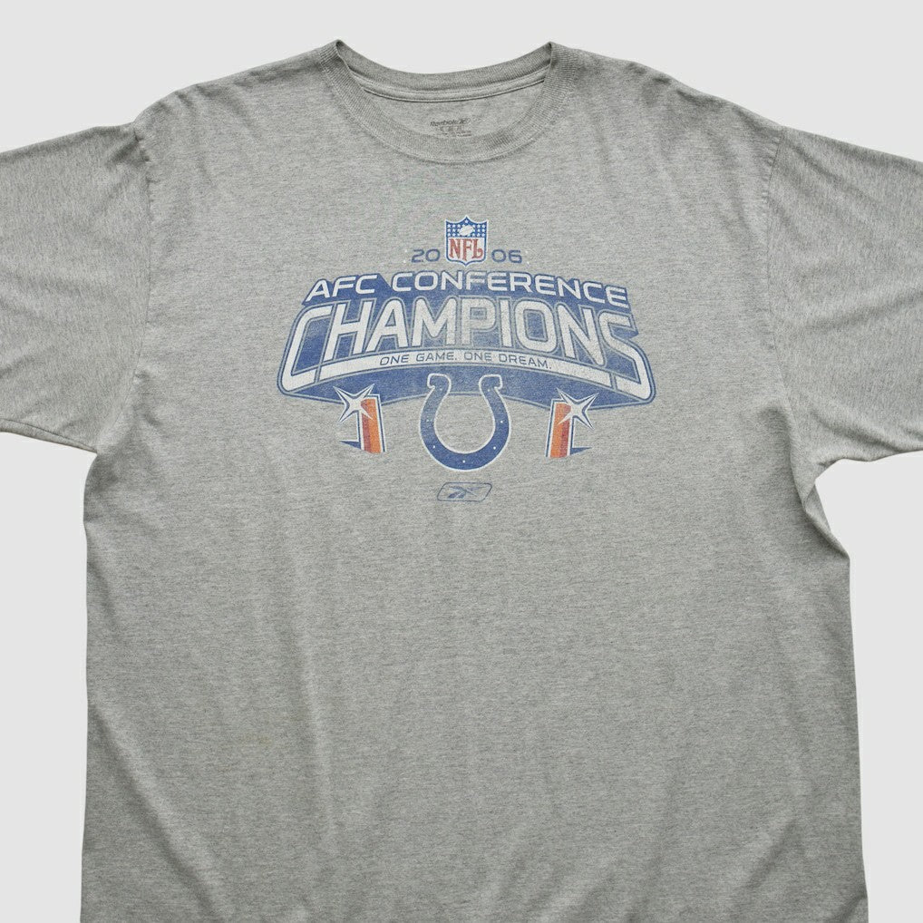Indianapolis Colts Reebok 2006 T-shirt Heather Gray Vintage | Fanatics