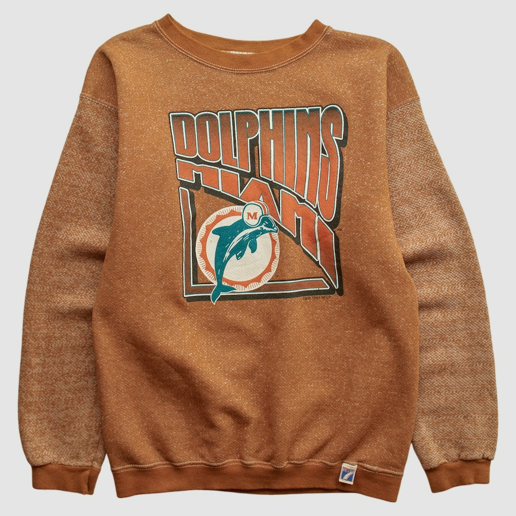 Miami Dolphins Logo 7 90s Pullover Sweatshirt Brown Vintage | Fanatics