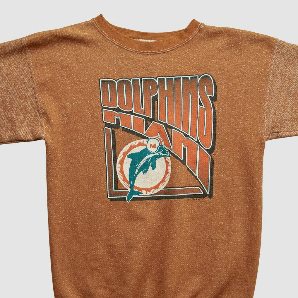 Miami Dolphins Logo 7 90s Pullover Sweatshirt Brown Vintage | Fanatics