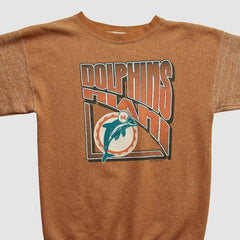 Miami Dolphins Logo 7 90s Pullover Sweatshirt Brown Vintage | Fanatics