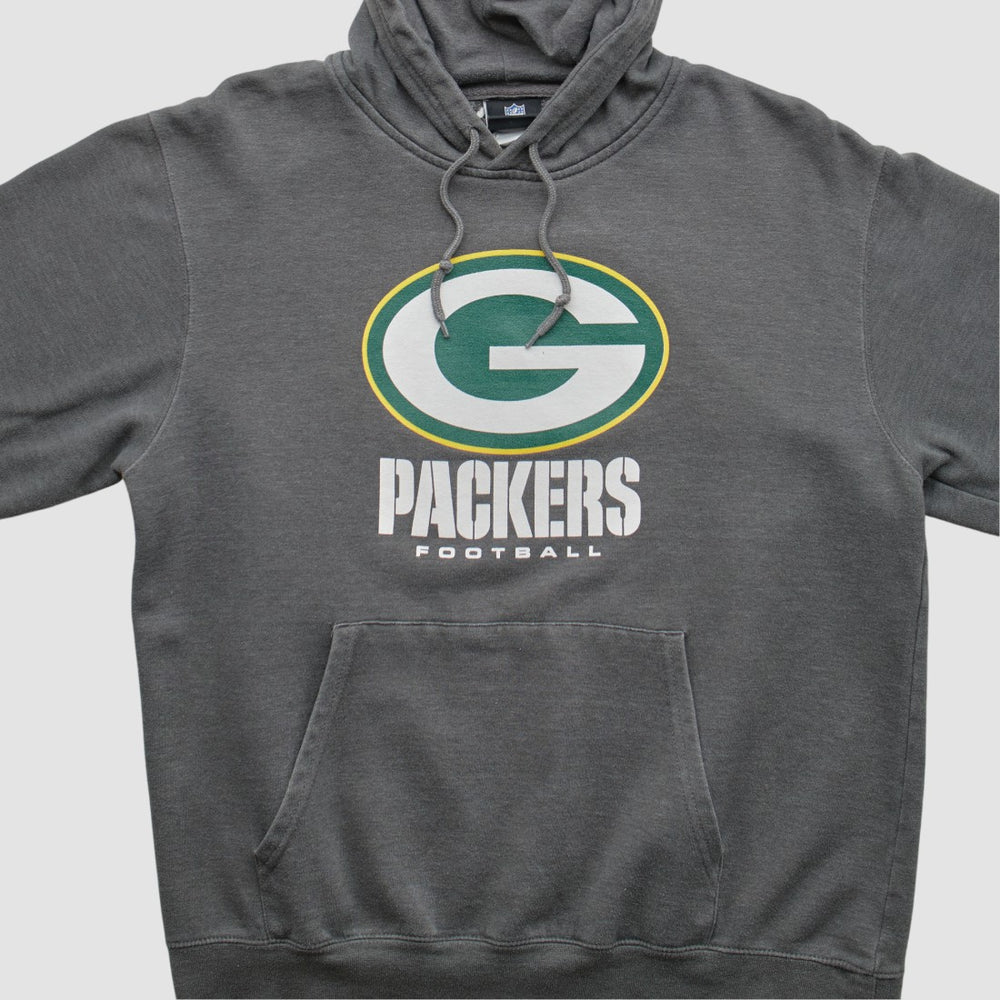 Green Bay Packers NFL 2010s Hooded Pullover Sweatshirt Charcoal Vintage | Fanatics