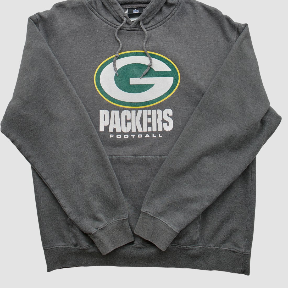 Green Bay Packers NFL 2010s Hooded Pullover Sweatshirt Charcoal Vintage | Fanatics